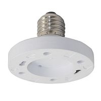 Патрон-переходник Ecola Base E27-GX53 Белый картинка 